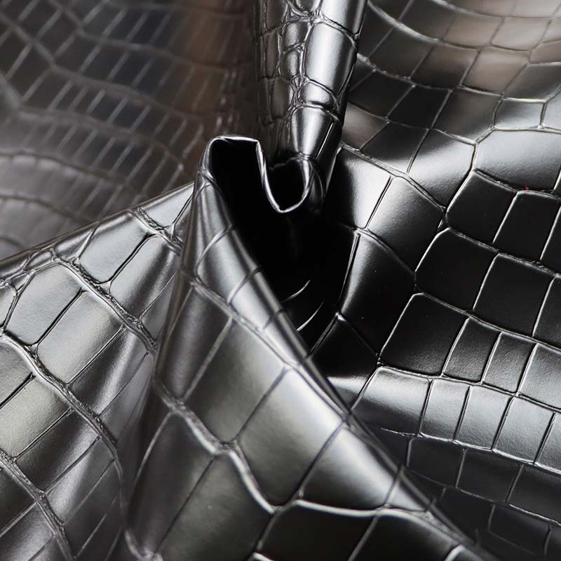 কুমির শস্য কৃত্রিম ভুল পিভিসি চামড়া হোম সজ্জা ফ্যাব্রিক